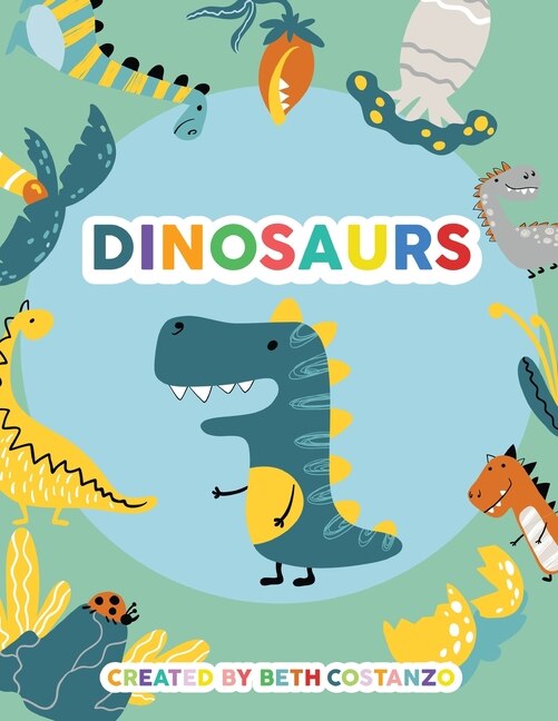 Front cover_Dinosaurs Activity Workbook for Kids 3-6