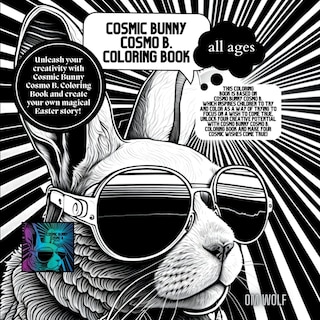 Front cover_Cosmic Bunny Cosmo B. Coloring Book