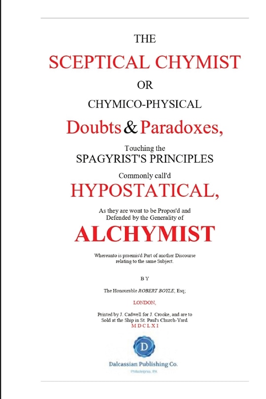The Skeptical Chymist