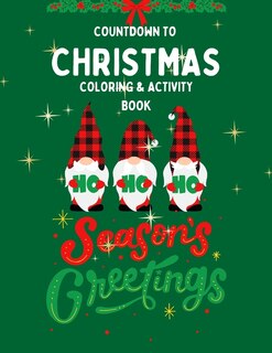 Front cover_Countdown To Christmas Coloring & Activity Book for Kids