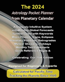Front cover_2024 Astrology Pocket Planner from Planetary Calendar