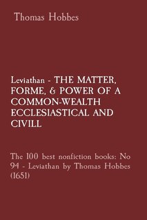 Front cover_Leviathan - THE MATTER, FORME, & POWER OF A COMMON-WEALTH ECCLESIASTICAL AND CIVILL
