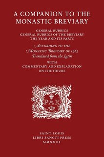 Front cover_A Companion to the Monastic Breviary