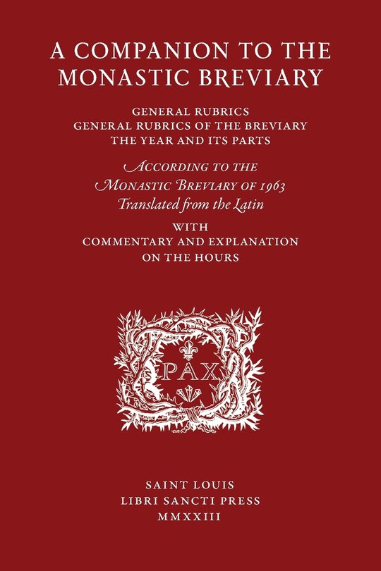 Front cover_A Companion to the Monastic Breviary