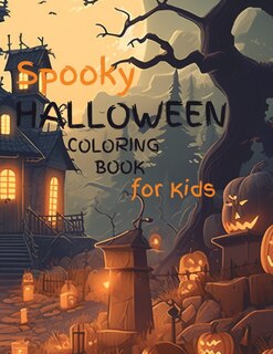 Front cover_Spooky Halloween Coloring Book for Kids
