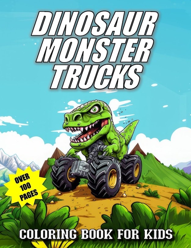 Couverture_Dinosaur Monster Trucks Coloring Book For Kids