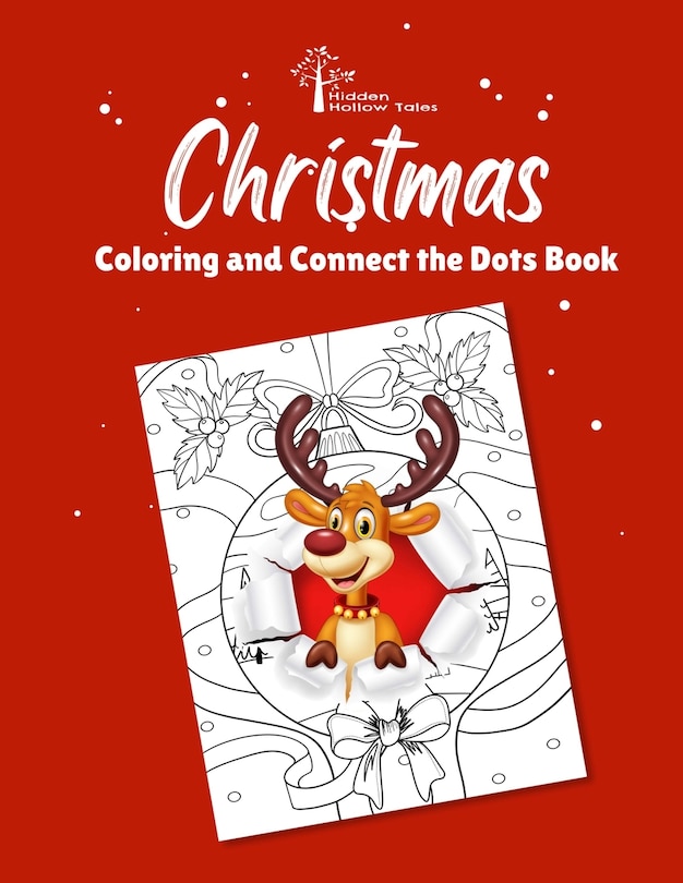 Front cover_Hidden Hollow Tales Christmas Coloring and Connect the Dots Book