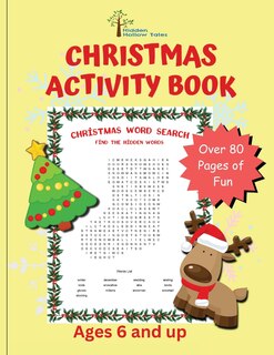 Front cover_Hidden Hollow Tales Christmas Activity Book Ages 6 and Up