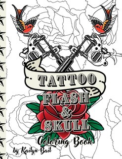 Front cover_Tattoo Flash and Skull Coloring Book
