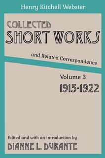 Front cover_Collected Short Works and Related Correspondence Vol. 3