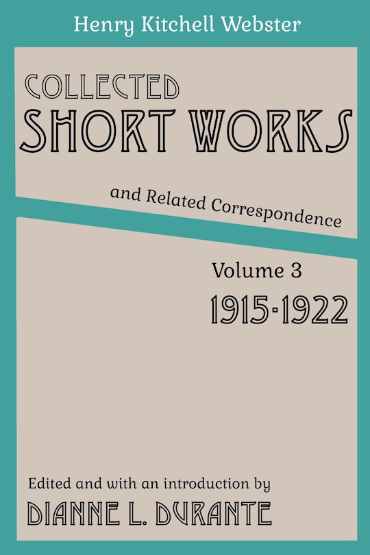 Front cover_Collected Short Works and Related Correspondence Vol. 3