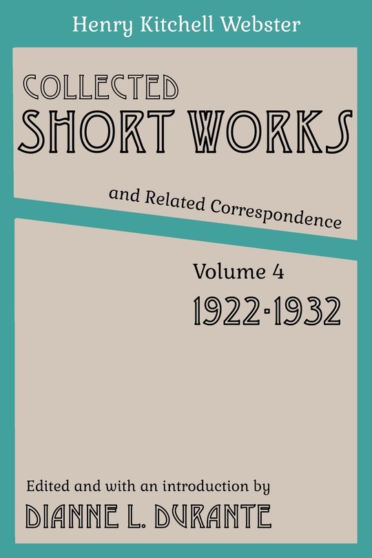 Couverture_Collected Short Works and Related Correspondence Vol. 4