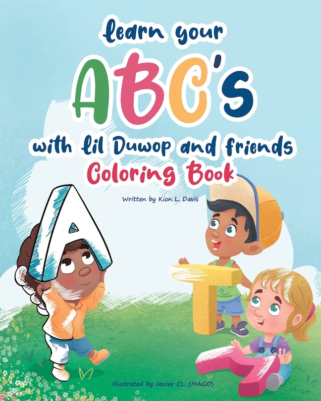 Front cover_Learn Your ABC's with Lil Duwop and Friends Coloring Book