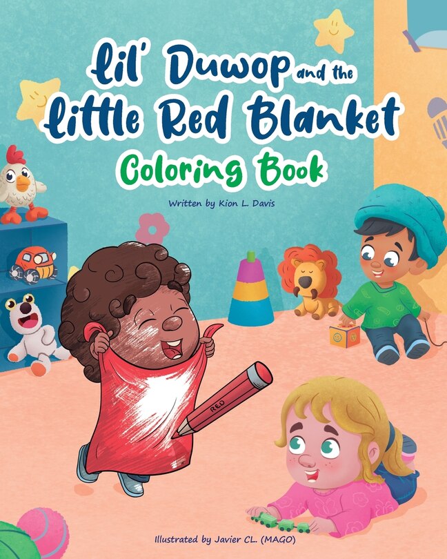 Front cover_Lil Duwop and the Little Red Blanket Coloring Book