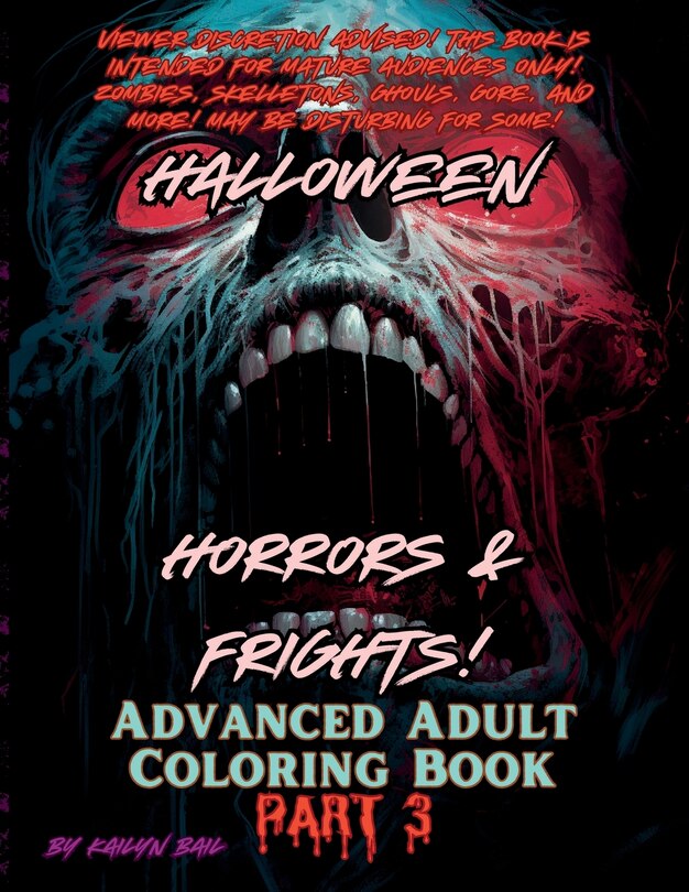 Couverture_Halloween Horrors and Frights! Part 3 Advanced Adult Coloring Book