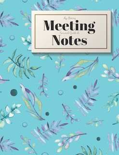 My Boring Meeting Survival Guide and Notes: 8.5x11 Meeting Notebook and Puzzle Book