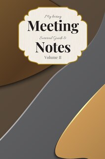 My Boring Meeting Survival Guide & Notes: 6x9 Meeting Notebook and Puzzle Book