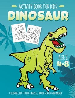 Front cover_Dinosaur Activity Book for Kids Ages 4-8