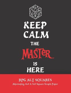 RPG Alt Square: Alternating 4x4 & 5x5 Square Graph Paper for D&D Maps