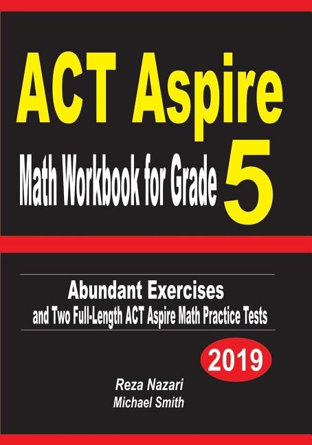 Front cover_ACT Aspire Math Workbook for Grade 5