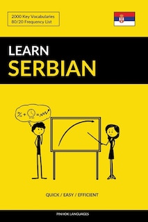 Couverture_Learn Serbian - Quick / Easy / Efficient