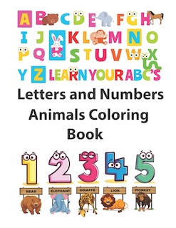 Couverture_Letters and Numbers Animals Coloring Book
