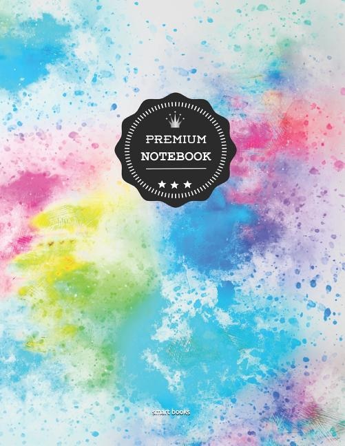 Premium Notebook: A4 140 Pages - Notebook College Ruled Line Paper /matte Softcover Abstract 008 (large Notebook, Dia