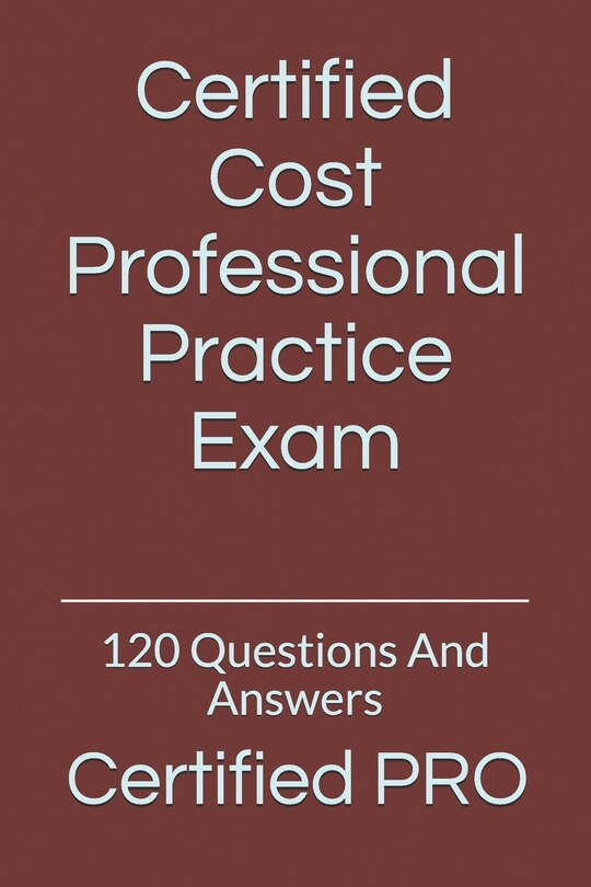 Couverture_Certified Cost Professional Practice Exam