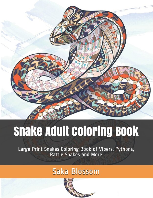 Front cover_Snake Adult Coloring Book