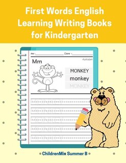 Couverture_First Words English Learning Writing Books for Kindergarten