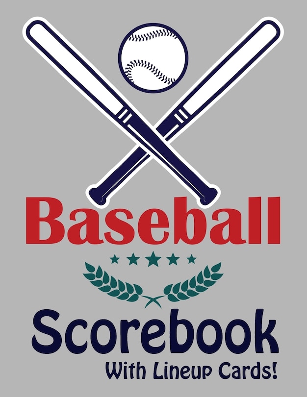 Front cover_Baseball Scorebook With Lineup Cards