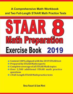 Front cover_STAAR 8 Math Preparation Exercise Book