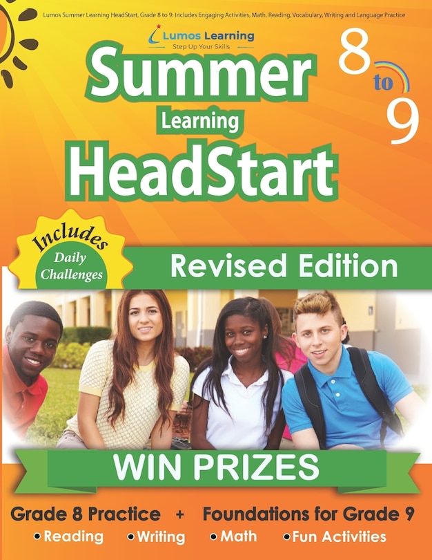 Couverture_Lumos Summer Learning HeadStart, Grade 8 to 9