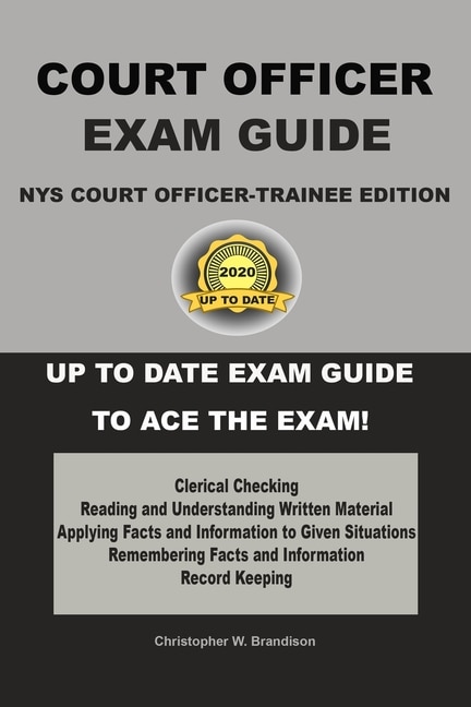 Front cover_NYS Court Officer-Trainee Exam Guide