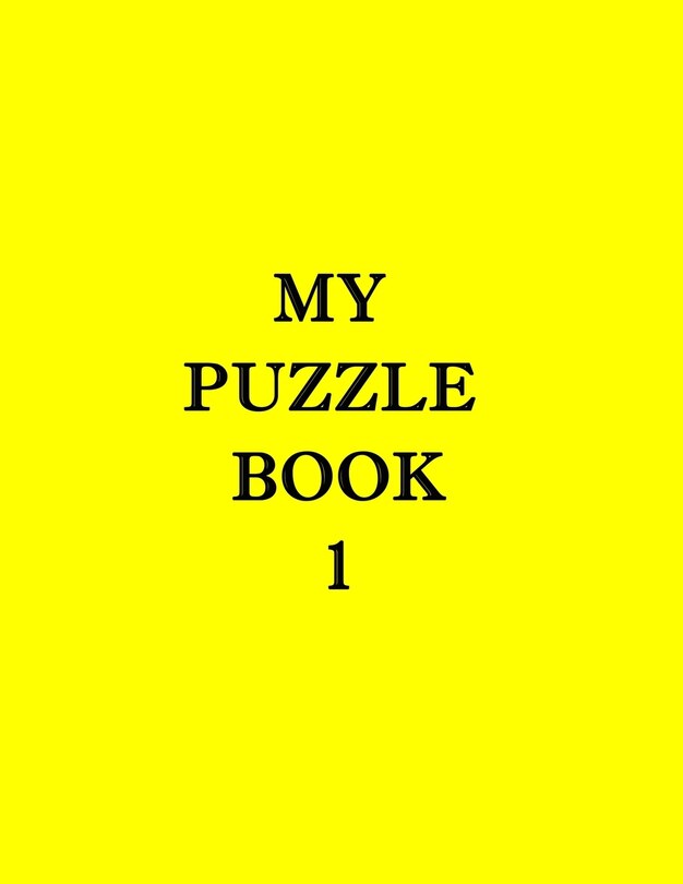 Front cover_My Puzzle Book 1
