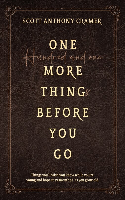 Front cover_One more thing before you go