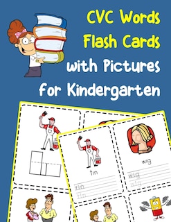 Front cover_CVC Words Flash Cards with Pictures for Kindergarten