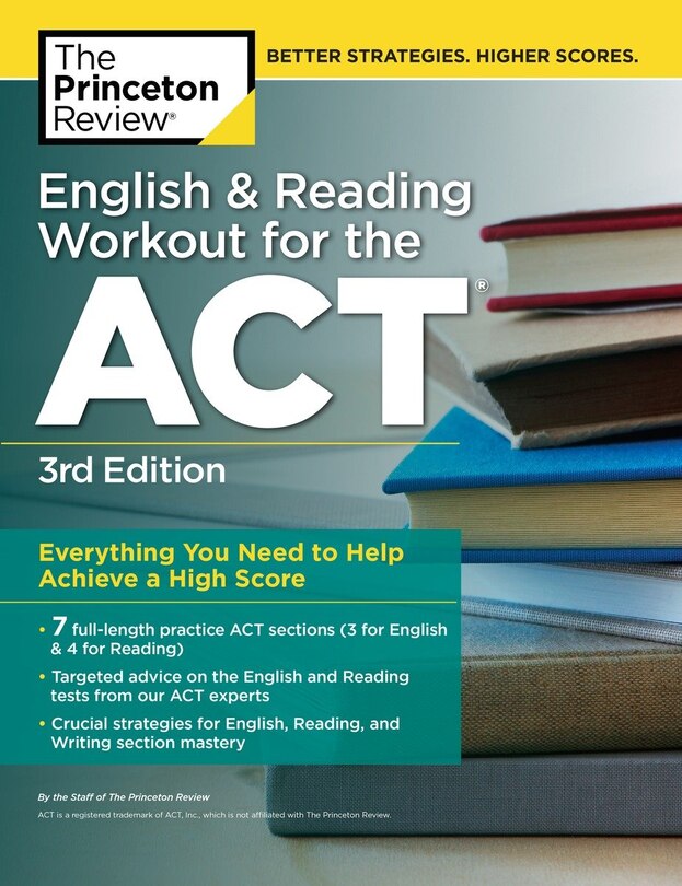 Front cover_English And Reading Workout For The Act, 3rd Edition
