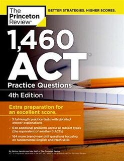 Front cover_1,460 Act Practice Questions, 4th Edition