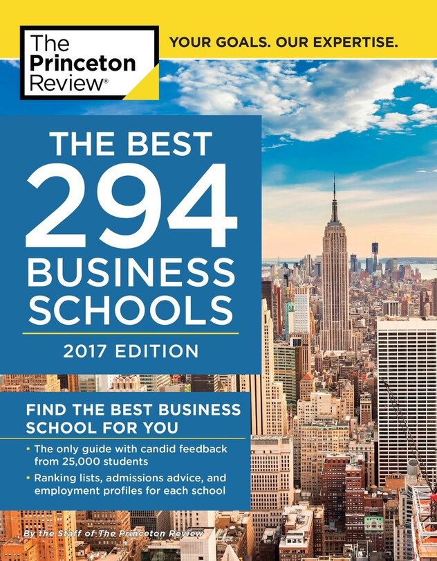 Front cover_The Best 294 Business Schools, 2017 Edition