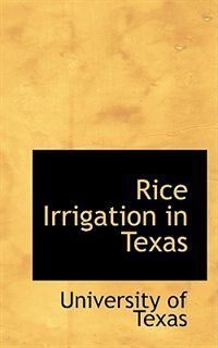 Couverture_Rice Irrigation in Texas
