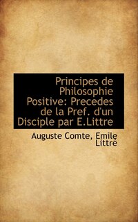 Front cover_Principes de Philosophie Positive