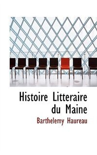 Front cover_Histoire Litteraire du Maine