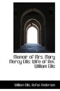 Couverture_Memoir of Mrs. Mary Mercy Ellis