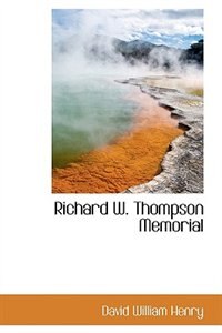 Couverture_Richard W. Thompson Memorial
