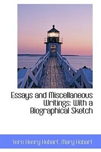 Front cover_Essays and Miscellaneous Writings