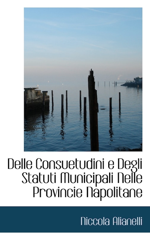 Front cover_Delle Consuetudini e Degli Statuti Municipali Nelle Provincie Napolitane