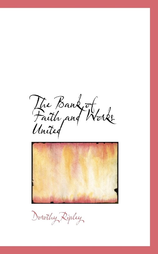 Front cover_The Bank of Faith and Works United