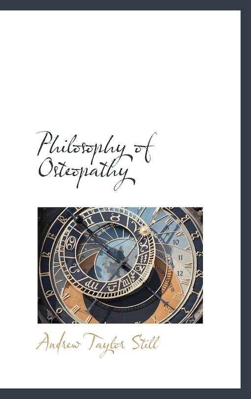 Couverture_Philosophy of Osteopathy