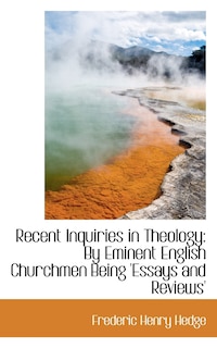 Front cover_Recent Inquiries in Theology